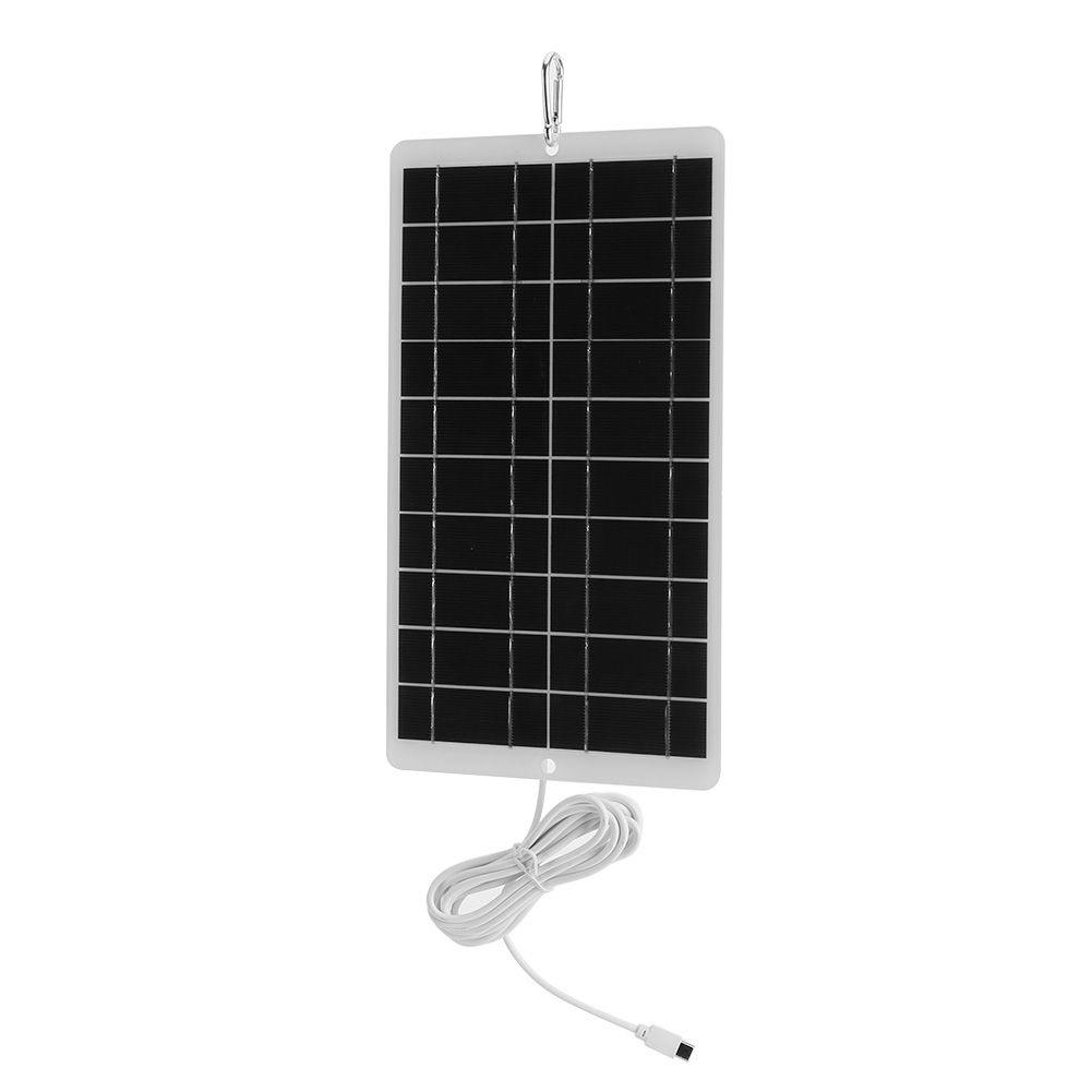 Camera Solar Wireless - 8W 5V draagbare zonne-batterijlader Type-C uitgang