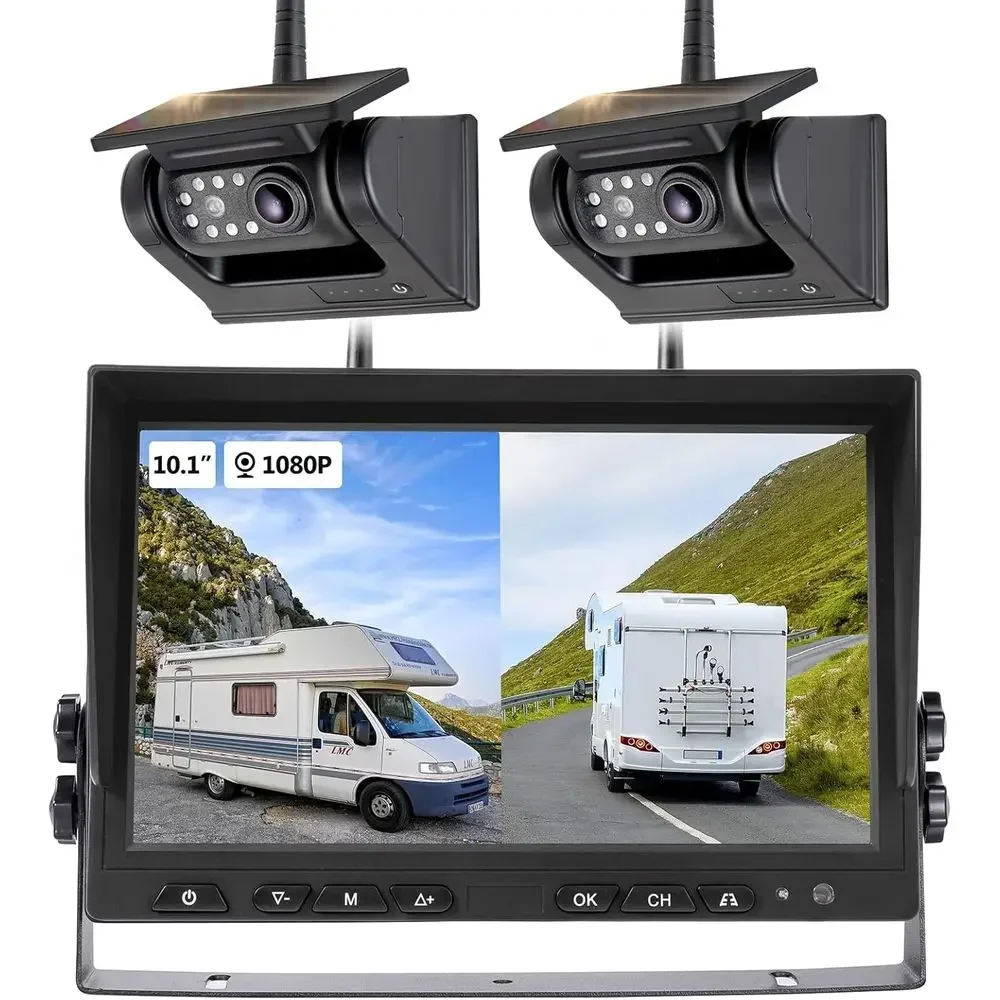 Camera Solar Wireless - 10,1 inch - 2 Magnetische Draadloze