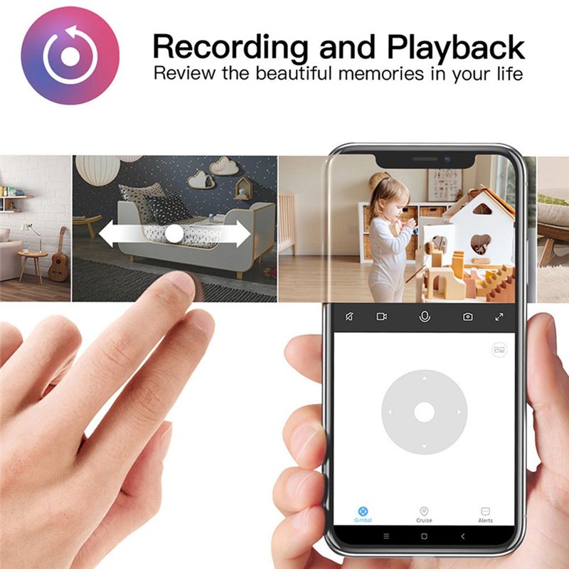 Home Security Wireless Cameras - Essentiële wifi-camera voor binnen, Tuya-camera, babyfoon,
