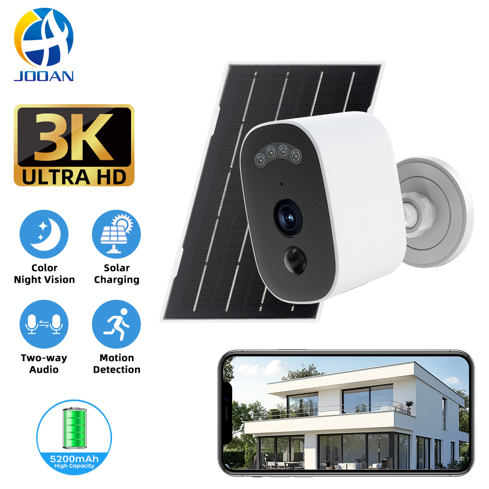 Home Security Wireless Cameras - Jooan 3K HD Solar Beveiligingscamera Buiten