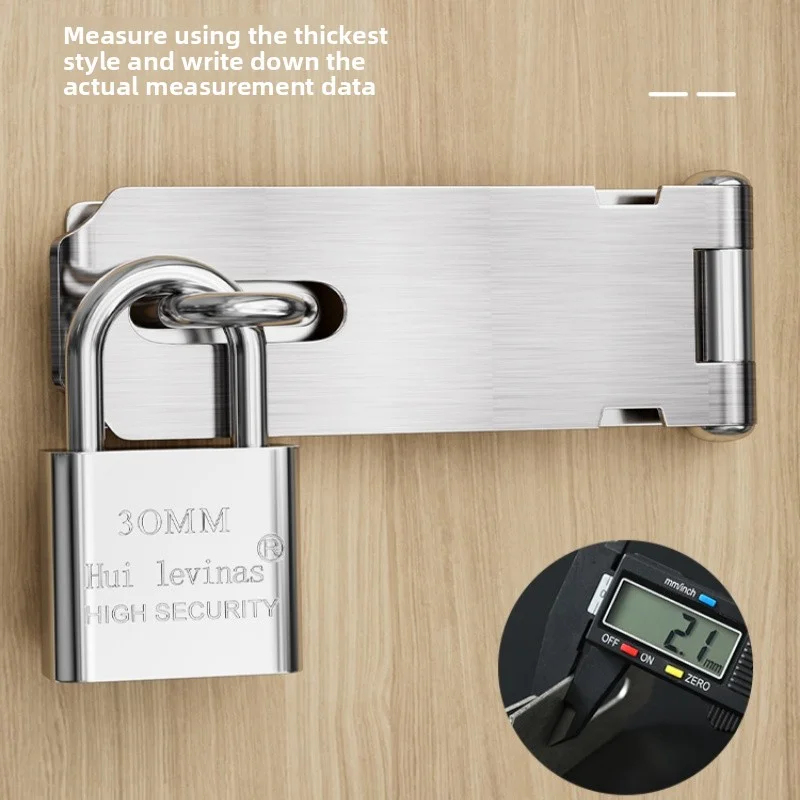 Home Security Tapo - Rvs Hangslot Hasp 90 Graden Haakse