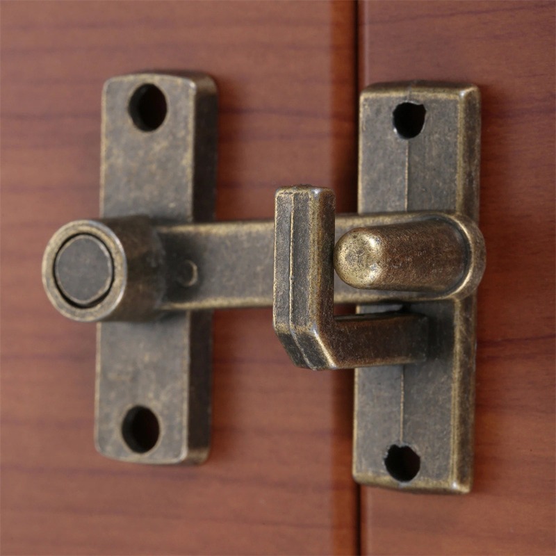 Door Chain Guard - Antiek bronzen schuifdeurklink - metalen beveiligingsgrendel