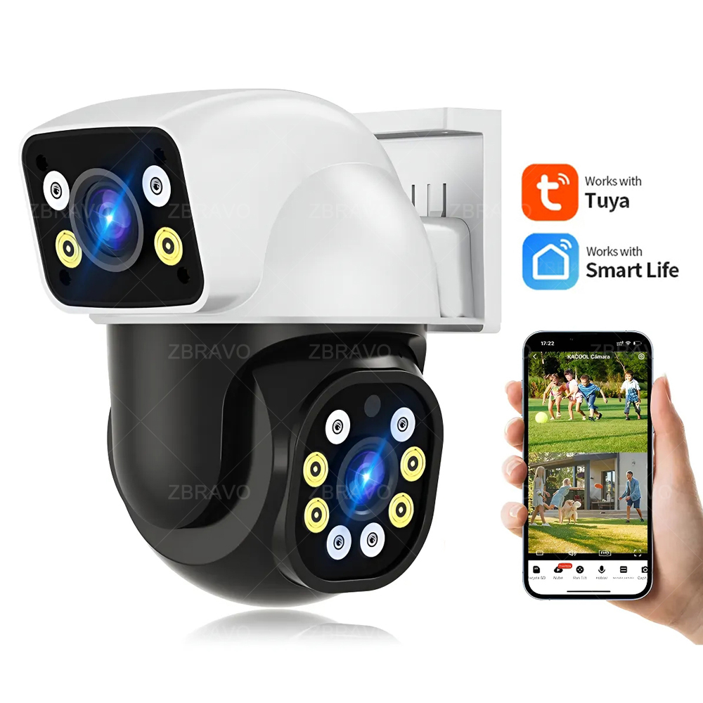 Home Security With Ai - Smartlife 8MP WiFi Tuya Buitencamera Mini