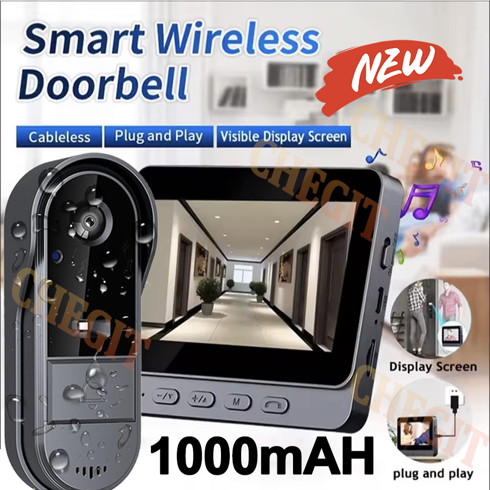 Home Security Doorbell Camera - Draadloze Wifi Deurbel Camera 1080P Video