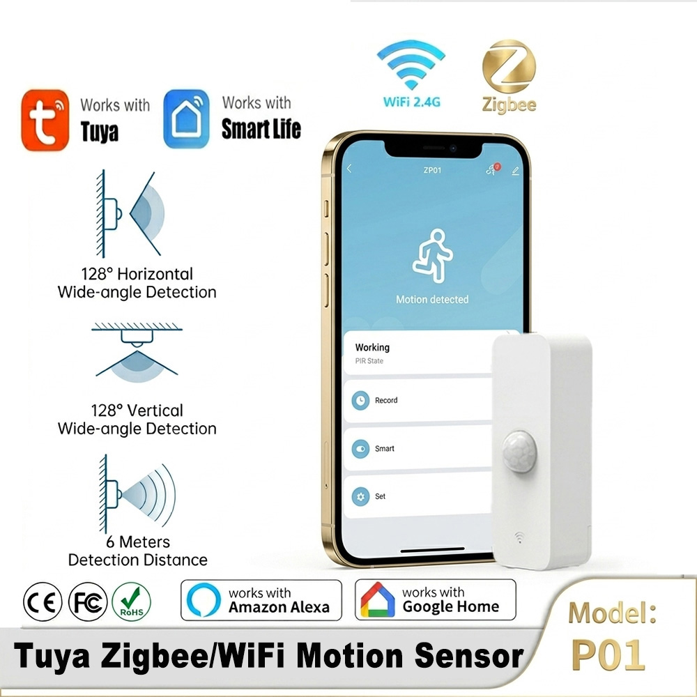 Home Security With Ai - Slimme PIR-bewegingssensor WiFi Zigbee bewegingsmelder voor