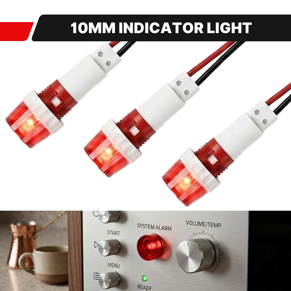 Home Security Companies Near Me - FILN 3 stuks 10mm LED indicatorlampjes