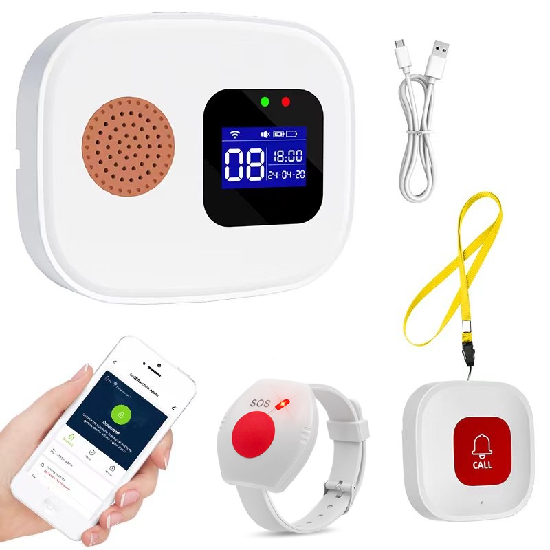 Home Security With Ai - Noodoproepknop voor senioren, Tuya WiFi Alarmsysteem