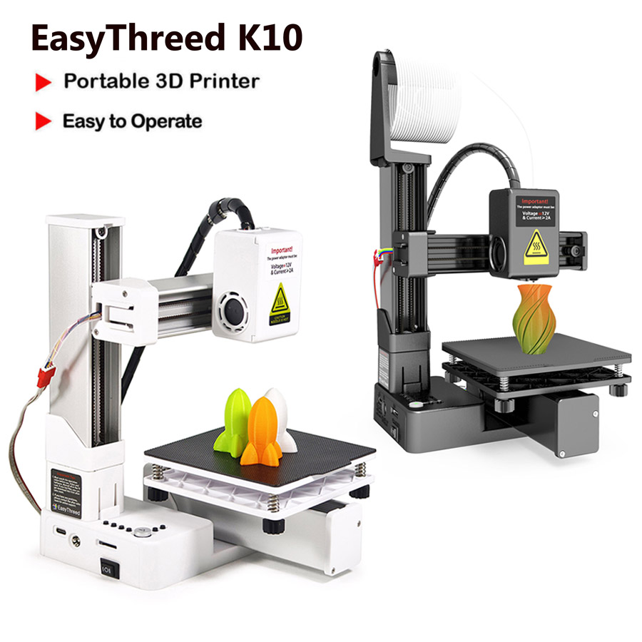 Home Security Measures - EasyThreed K10 Desktop Mini 3D-printer, stille