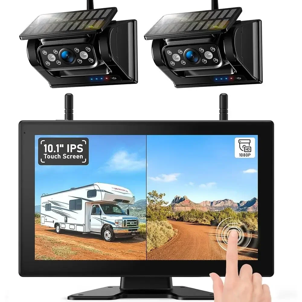 Camera Solar Wireless - Magnetische draadloze zonne-energie back-up camera HD