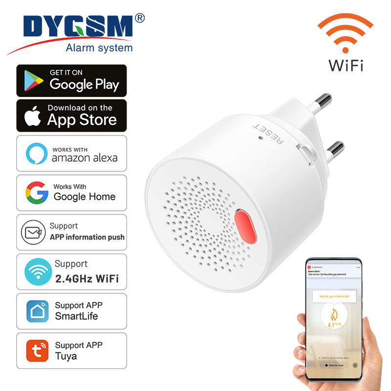 Home Security With Ai - Tuya Smart Home Wifi Aardgas Sensor