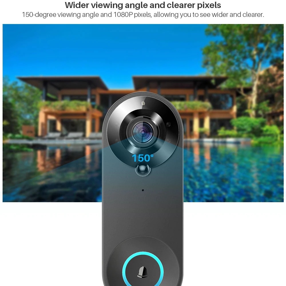 Tuya 1080P Draadloze WIFI Deur - Home Security Doorbell Camera recensie en prijs