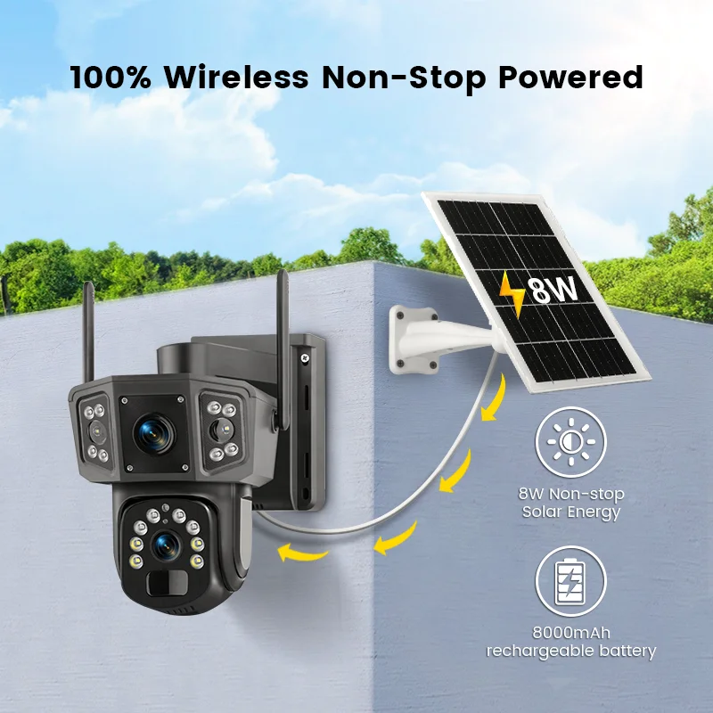 2026 V380 Pro 4MP Draadloze PT - Camera Solar Wireless recensie en prijs