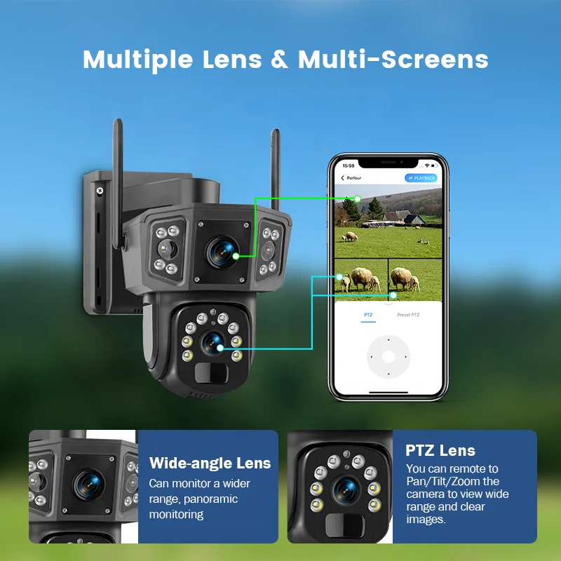 2026 V380 Pro 4MP Draadloze PT - Camera Solar Wireless recensie en prijs
