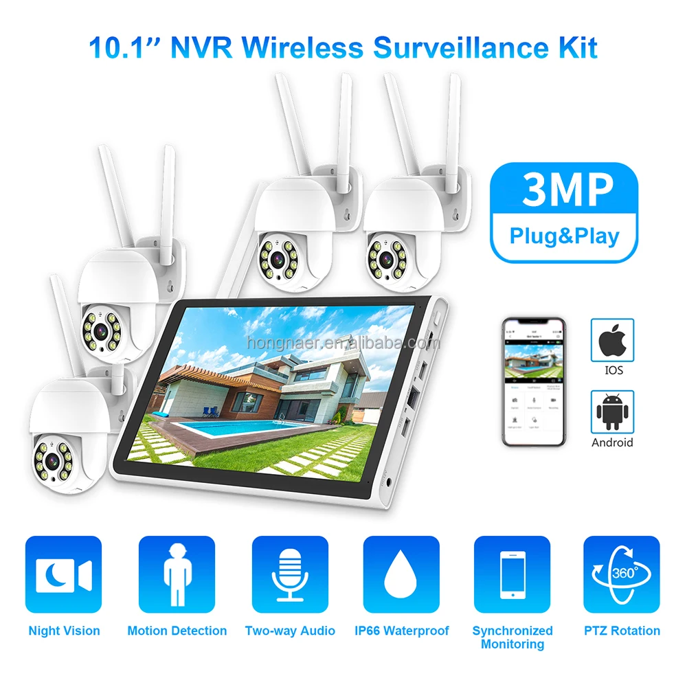 2026 Hongnaer 3MP 4-kanaals Wi - Home Security Wireless Cameras recensie en prijs