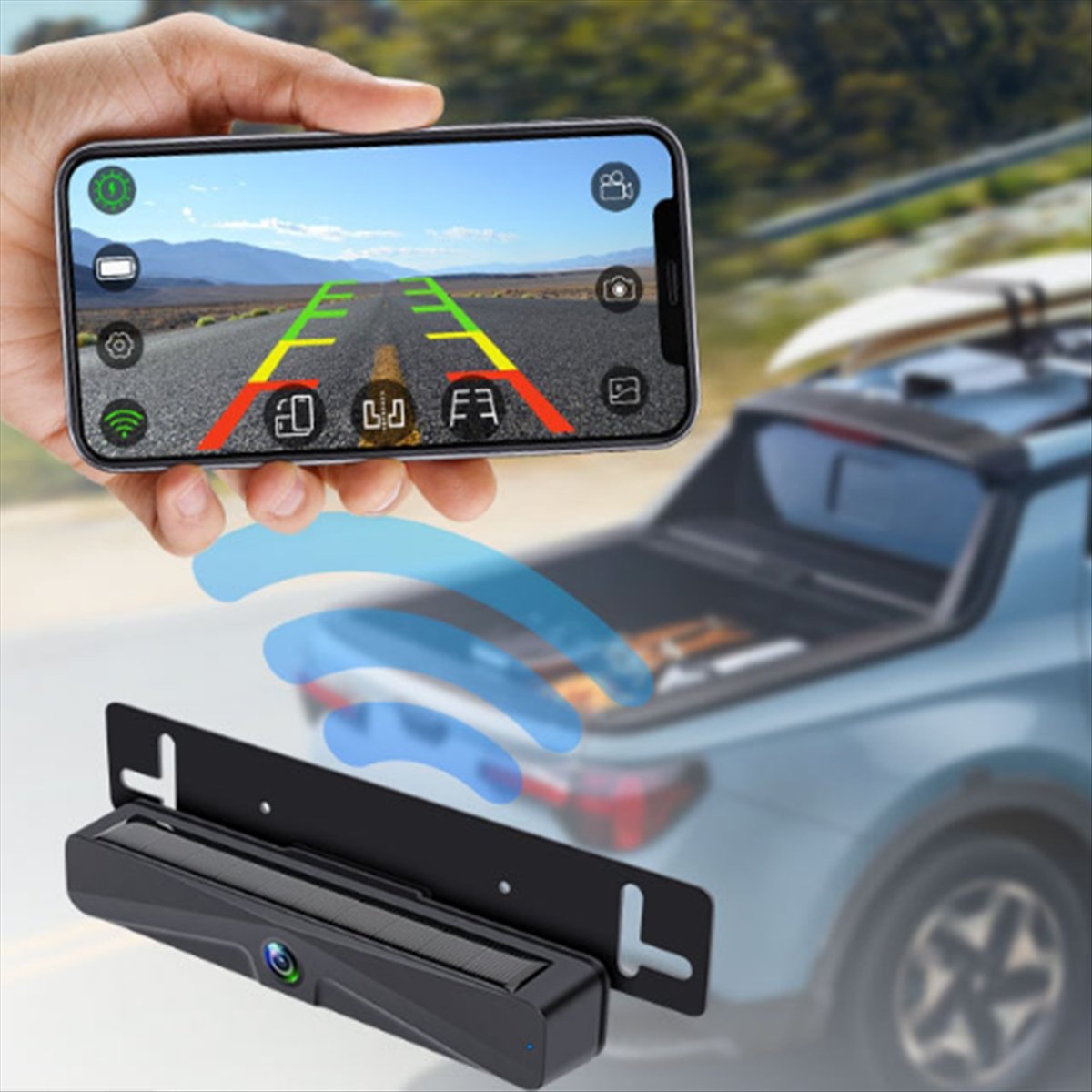 Geschikt voor auto achteruitri - Camera Solar Wireless recensie en prijs