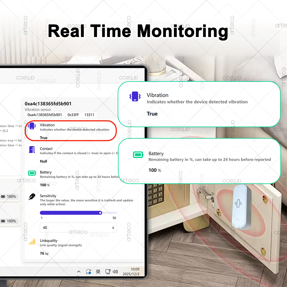 Smart ZigBee 3.0 Trillingssens - Home Security Gadgets recensie en prijs