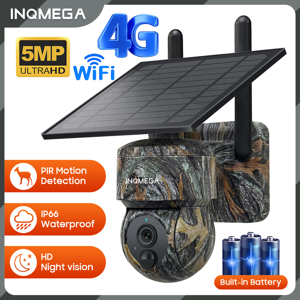 INQMEGA 5MP 4G / WIFI Draadloz - Camera Solar Wireless recensie en prijs