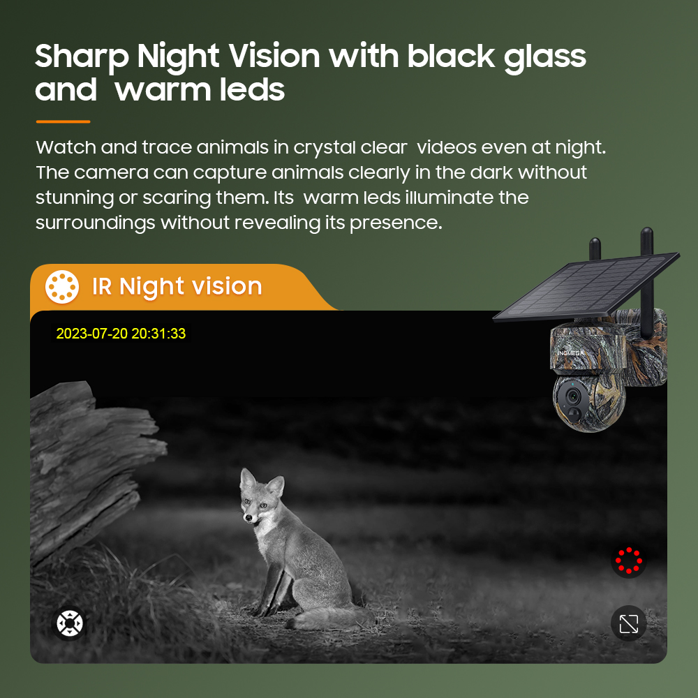INQMEGA 5MP 4G / WIFI Draadloz - Camera Solar Wireless recensie en prijs