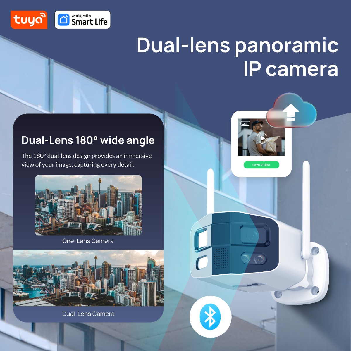 Tuya Smart 4MP 2,5K dubbele le - Home Security Camera Xiaomi recensie en prijs