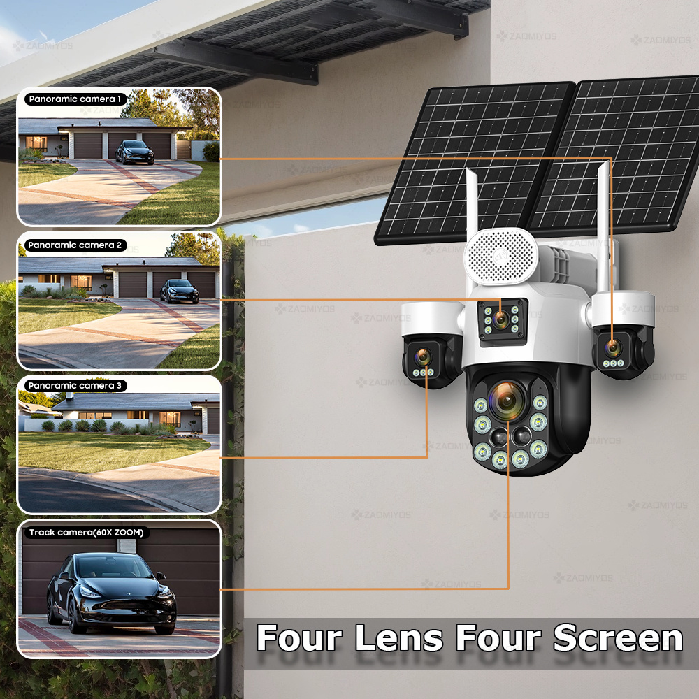 4-lens buitencamera 360° °   S - Alarm Siren Outdoor recensie en prijs
