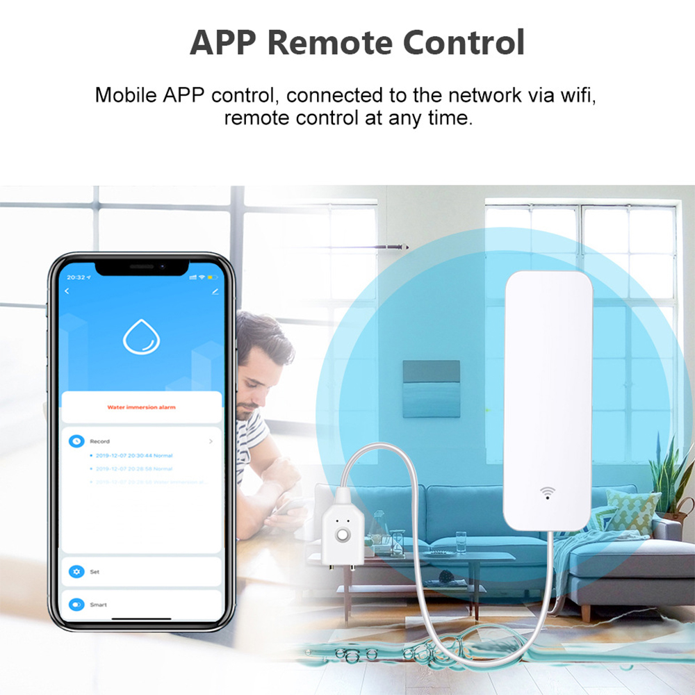Tuya WiFi waterleksensor, wate - Home Security With Ai recensie en prijs