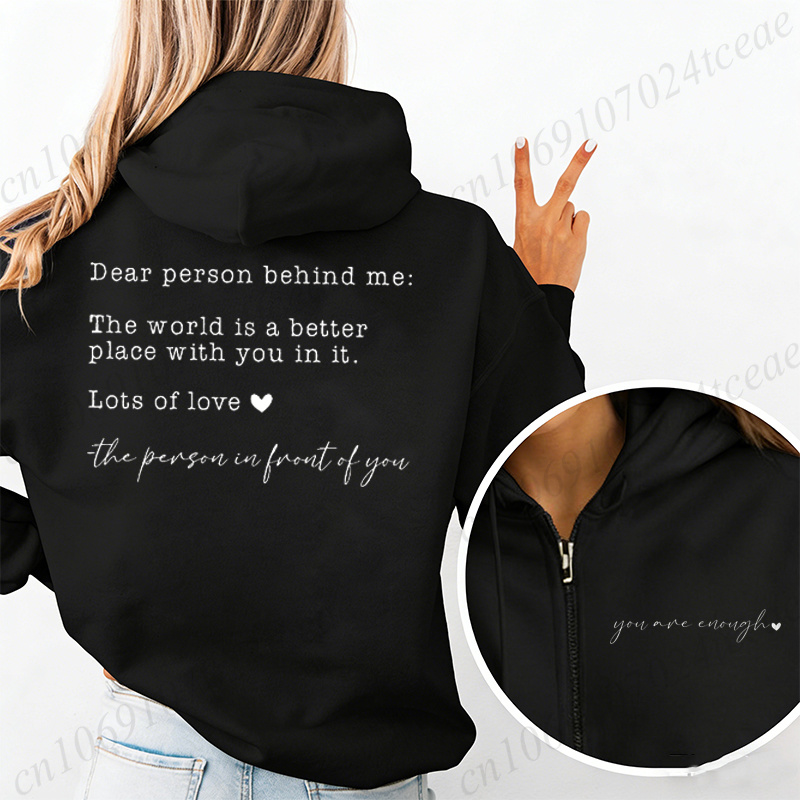 Dear Person Behind Me Zip-up h - Home Security Companies Near Me recensie en prijs
