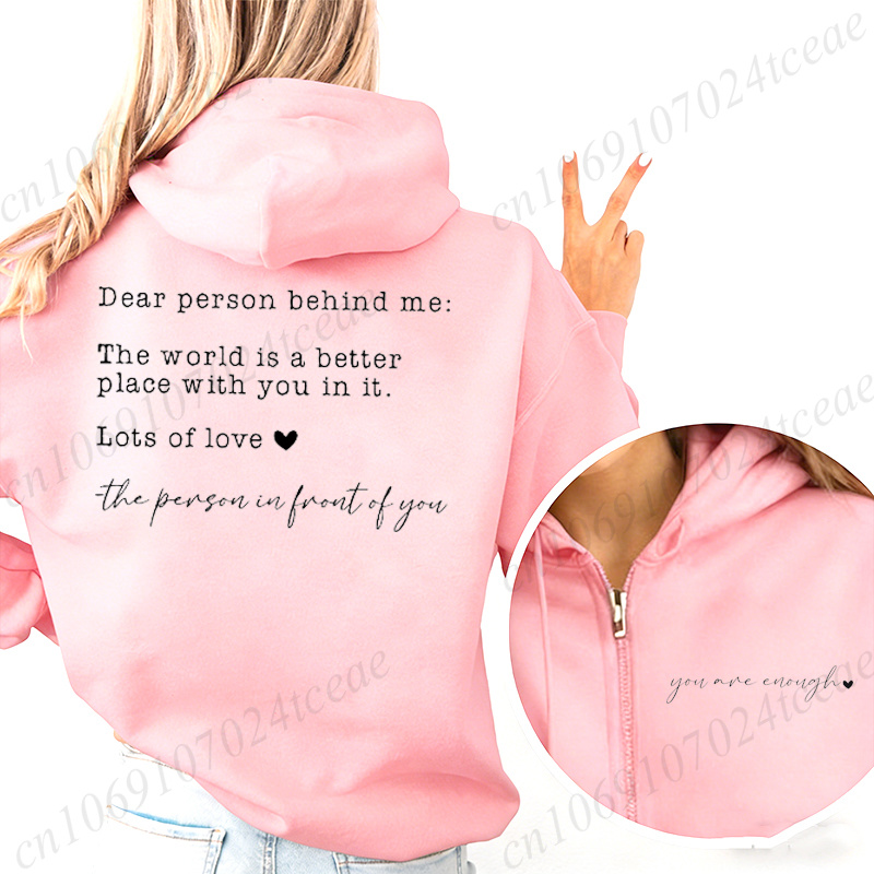 Dear Person Behind Me Zip-up h - Home Security Companies Near Me recensie en prijs