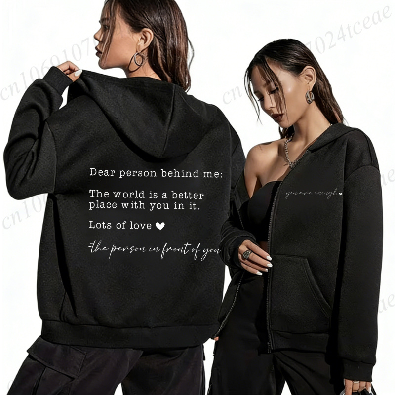 Dear Person Behind Me Zip-up h - Home Security Companies Near Me recensie en prijs