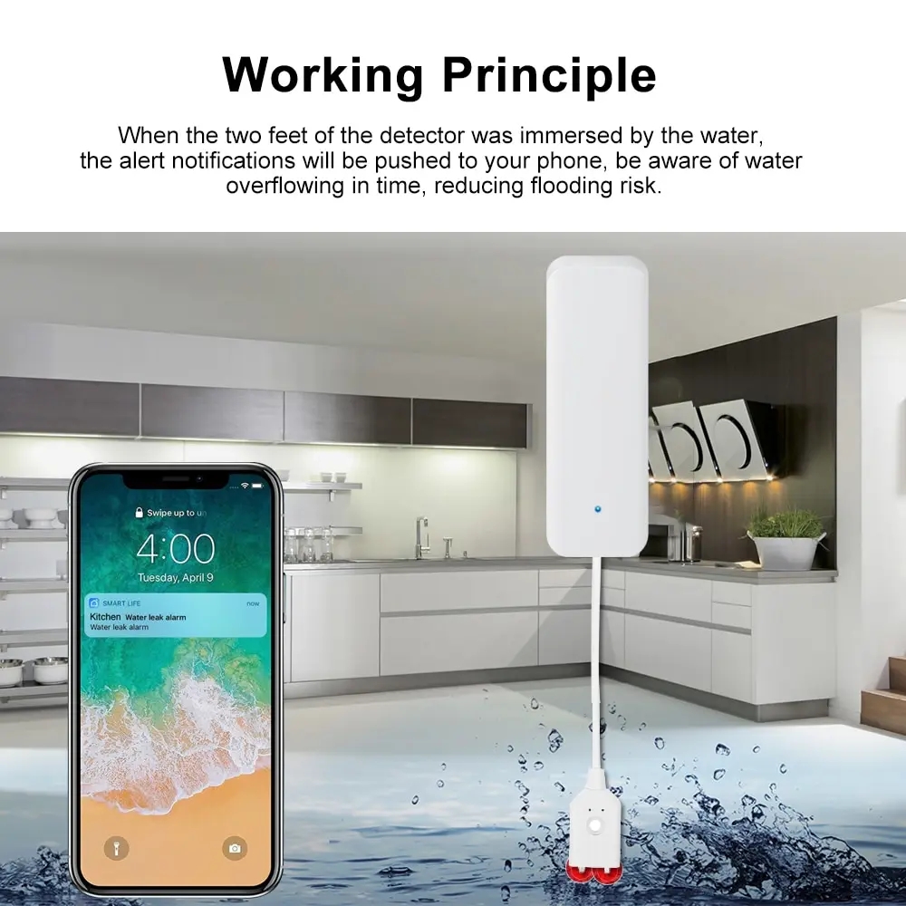 Tuya Wifi Slimme Waterleksenso - Home Security With Ai recensie en prijs
