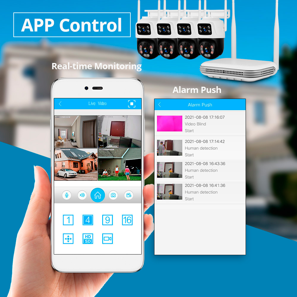 KERUI Waterdichte 6MP HD Draad - Home Security Wireless Cameras recensie en prijs
