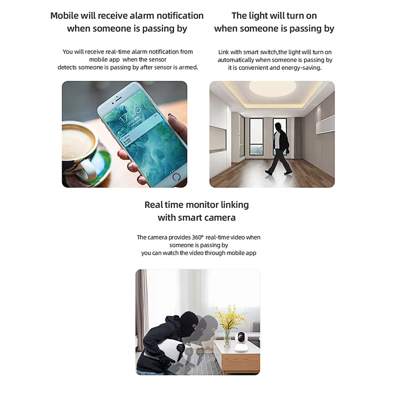 Slimme PIR-bewegingssensor WiF - Home Security With Ai recensie en prijs