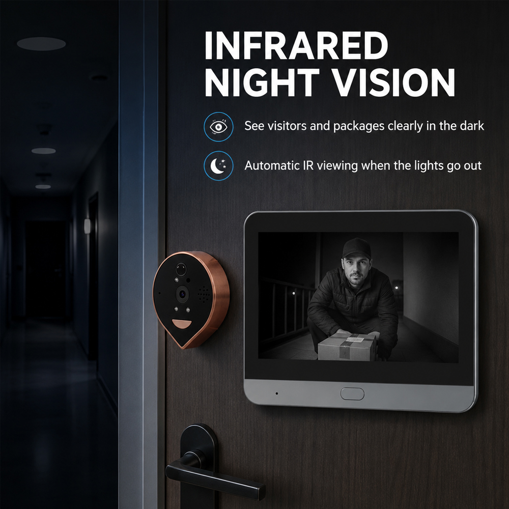 Digitale deurkijker video deur - Home Security Doorbell Camera recensie en prijs