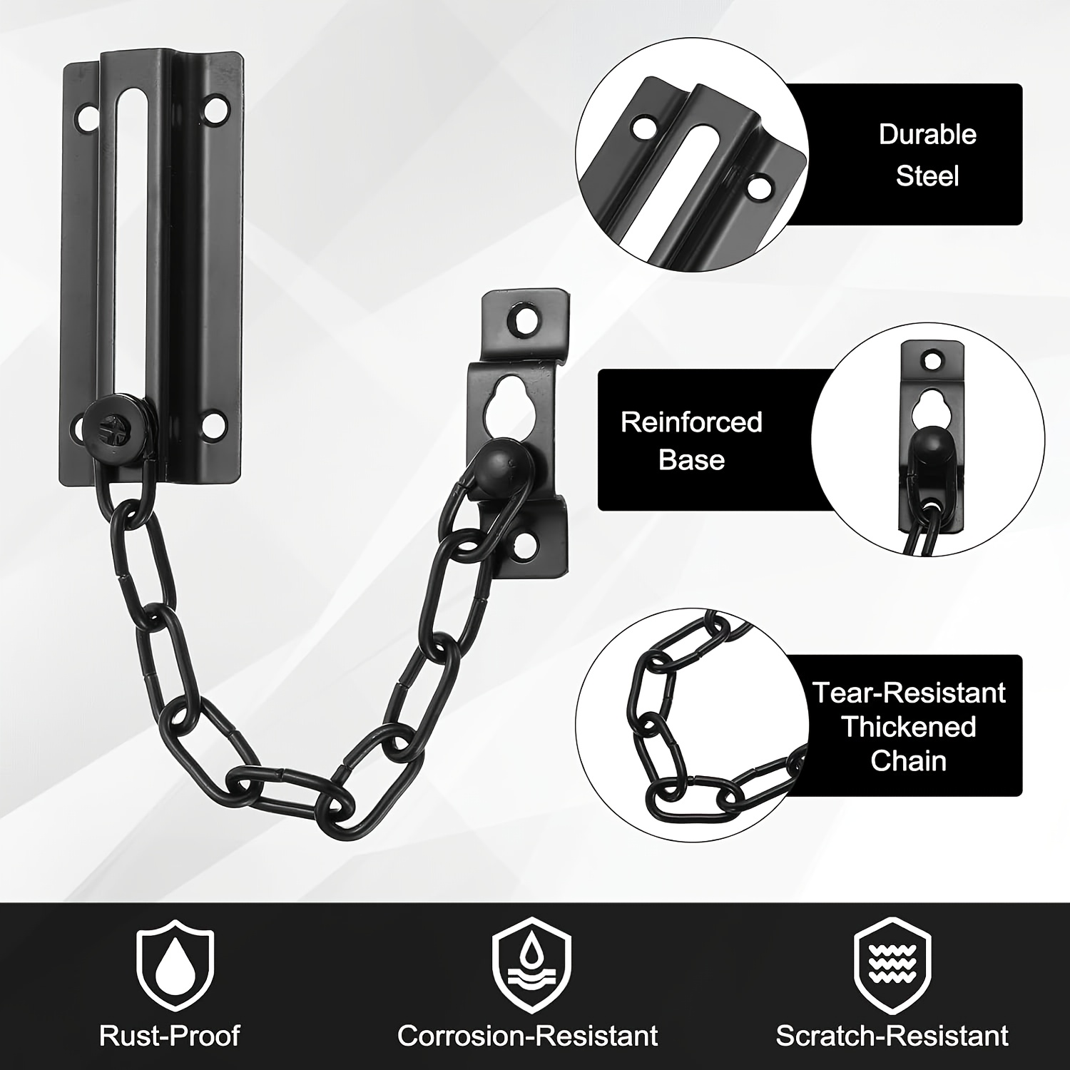 2-pack deurkettingslot zwart,  - Door Chain Guard recensie en prijs