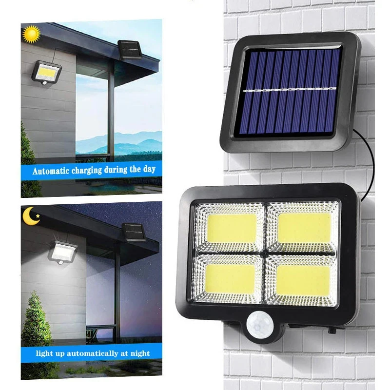 LED-zonne-split-wandlamp buite - Home Security Beams recensie en prijs