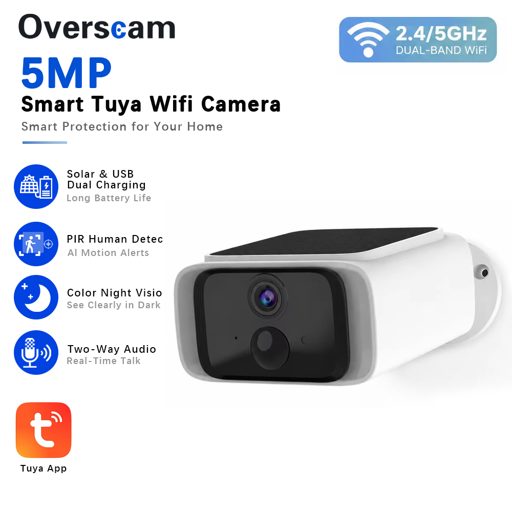 Tuya 5MP Solar Beveiligingscam - Home Security Wireless Cameras recensie en prijs