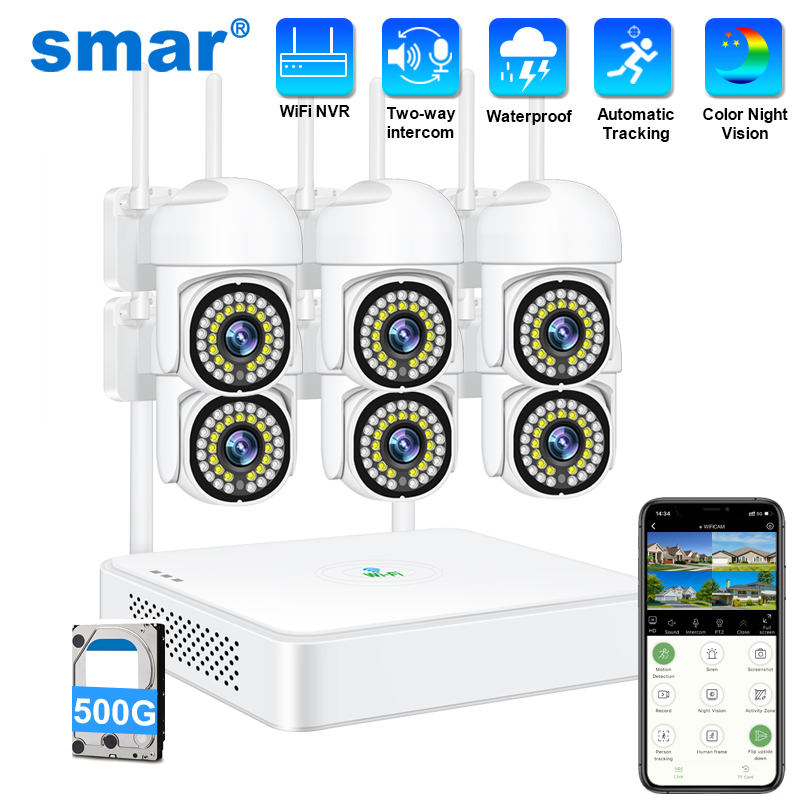 Smar 3MP Draadloos CCTV-beveil - Home Security Wireless Cameras recensie en prijs
